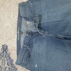 Eddie Bauer boyfriend relaxed button fly Sz 16 jeans